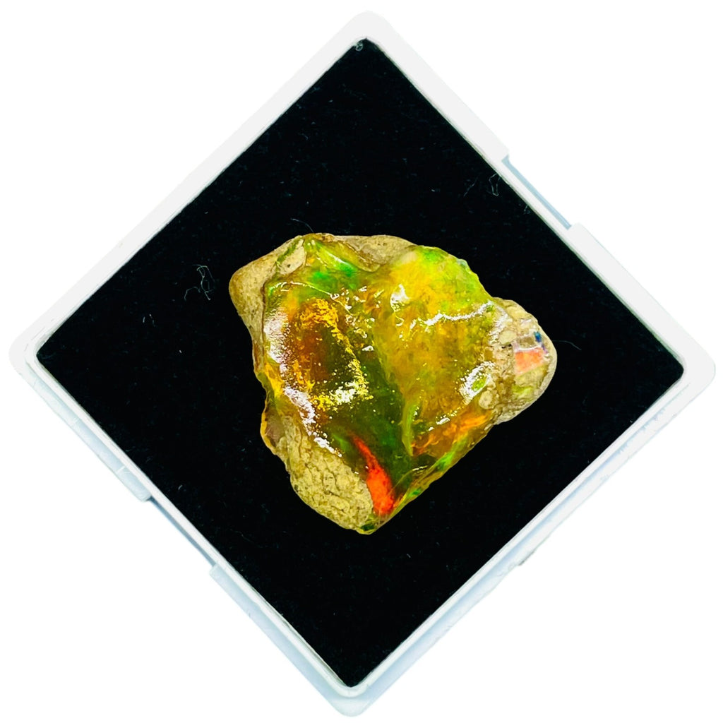 36.35 Cts Natural Ethiopian Opal Rough Flashy Huge Pendant Size Loose Gemstone