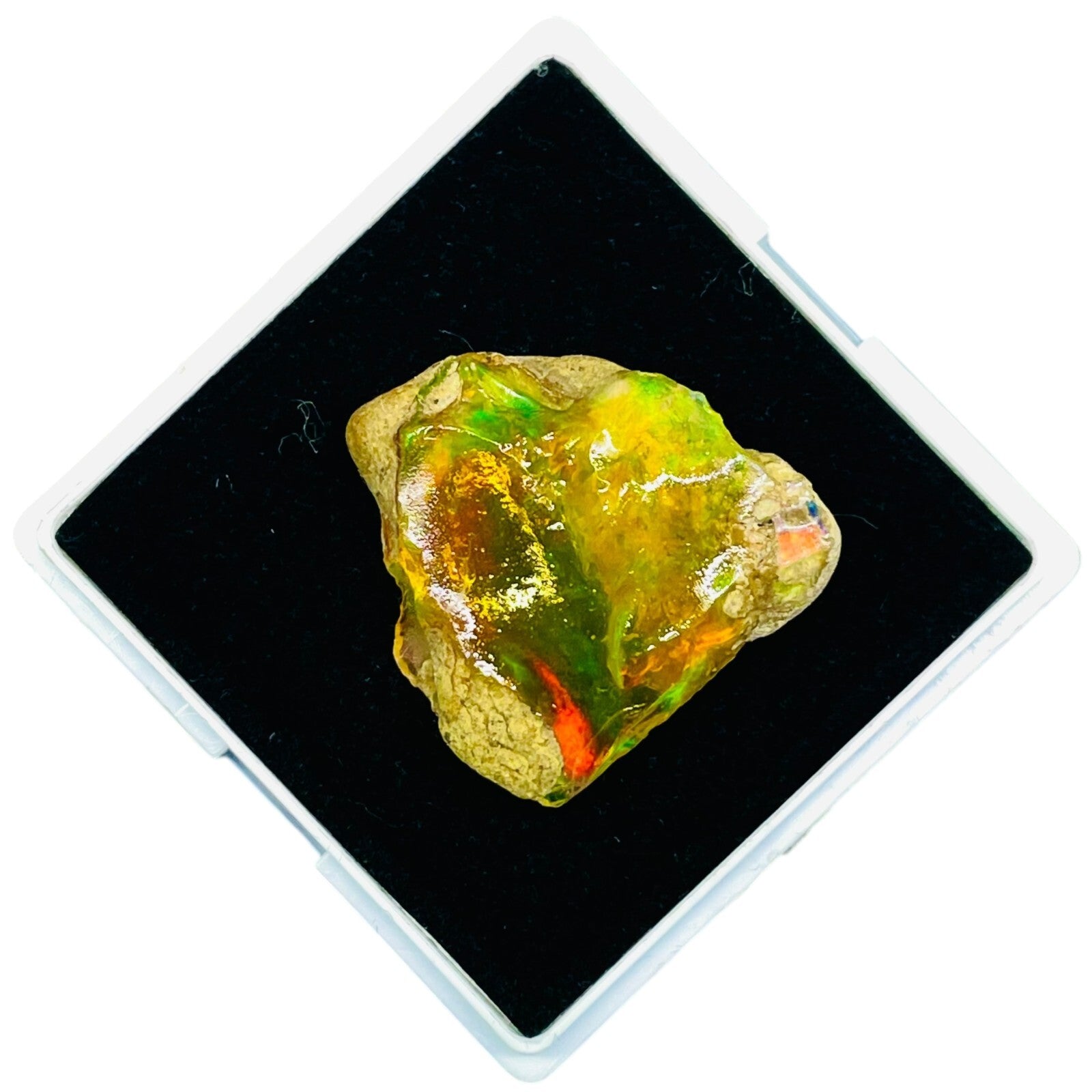 36.35 Cts Natural Ethiopian Opal Rough Flashy Huge Pendant Size Loose Gemstone
