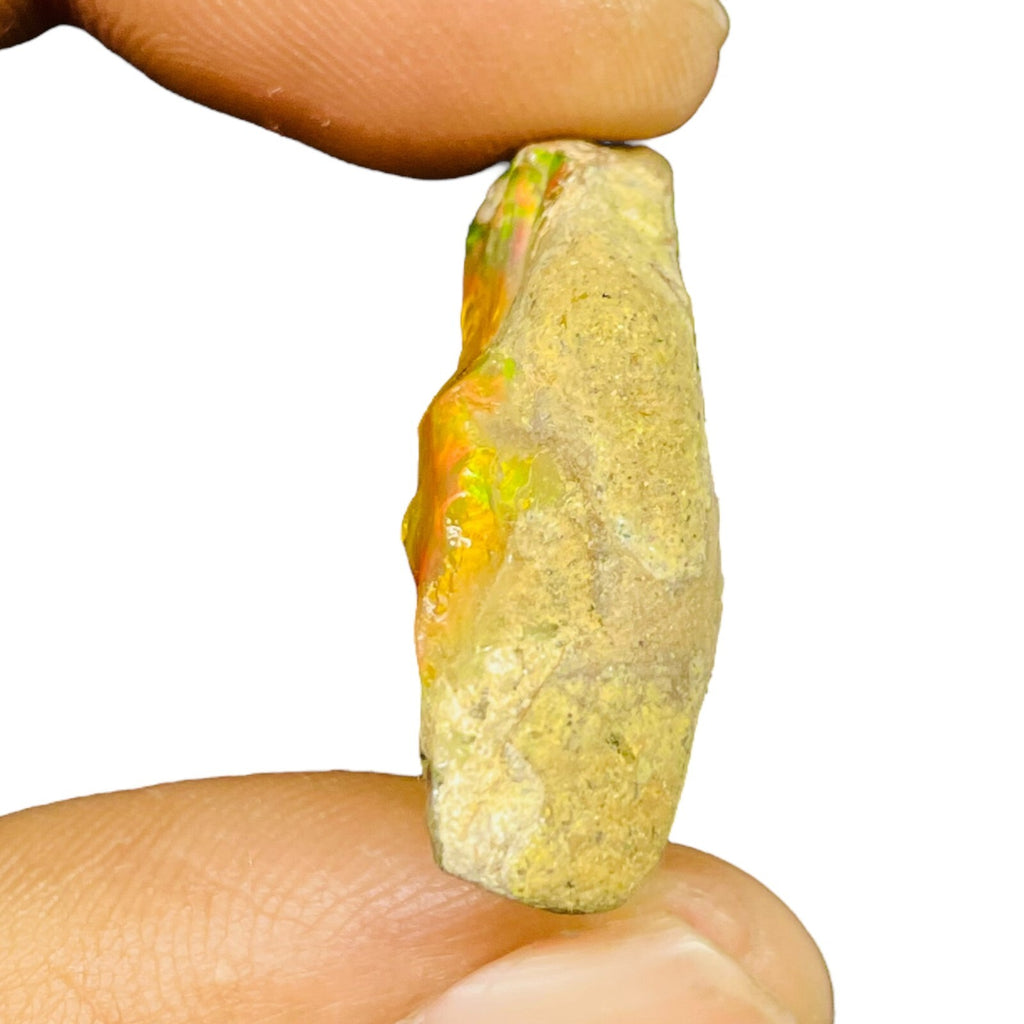 36.35 Cts Natural Ethiopian Opal Rough Flashy Huge Pendant Size Loose Gemstone