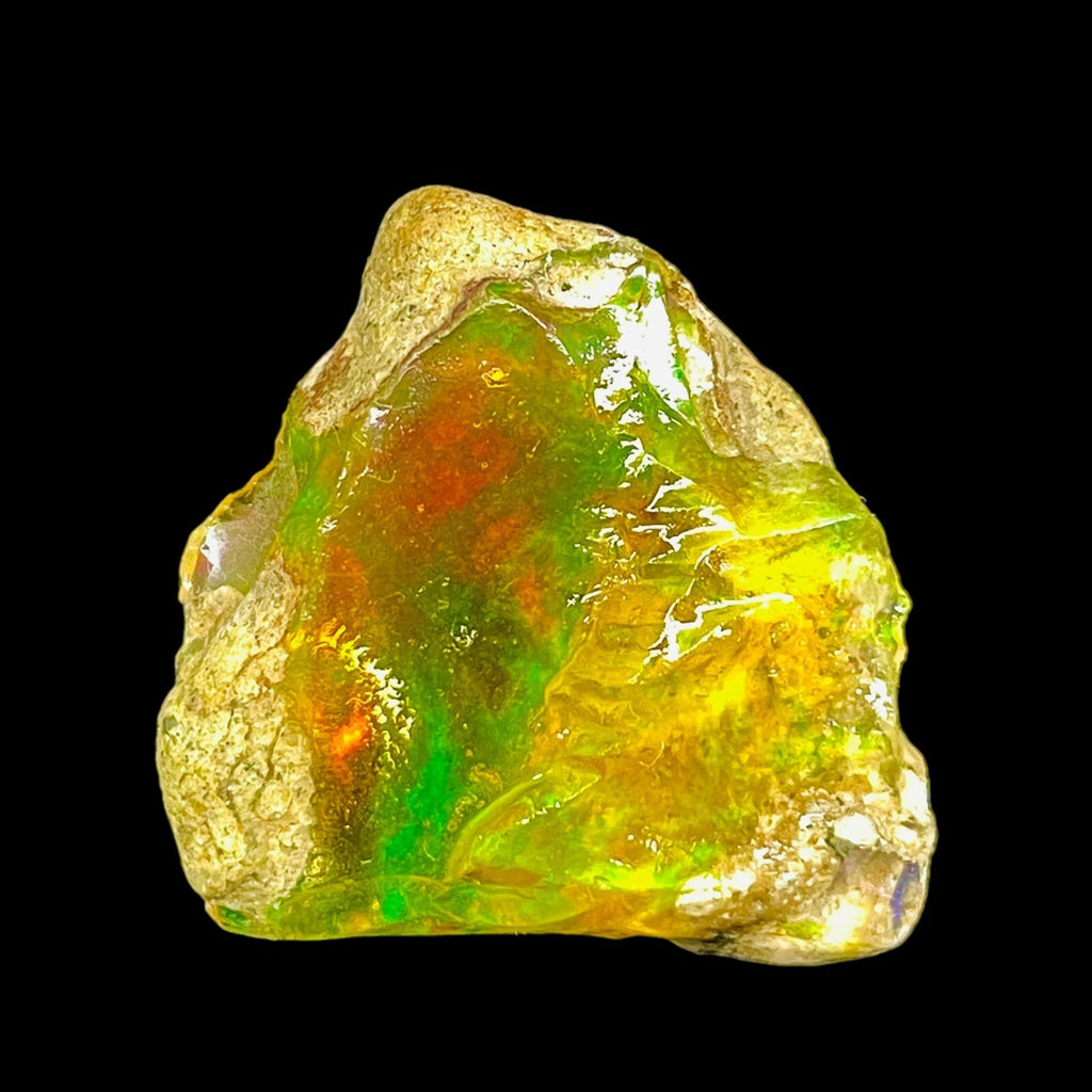 36.35 Cts Natural Ethiopian Opal Rough Flashy Huge Pendant Size Loose Gemstone