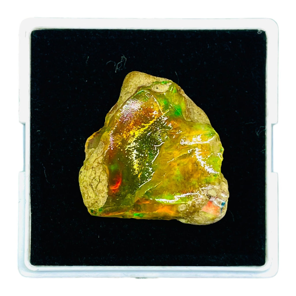 36.35 Cts Natural Ethiopian Opal Rough Flashy Huge Pendant Size Loose Gemstone
