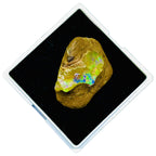 55.20 Cts Natural Ethiopian Opal Rough 32x29mm Huge Multi Fire Loose Gemstone