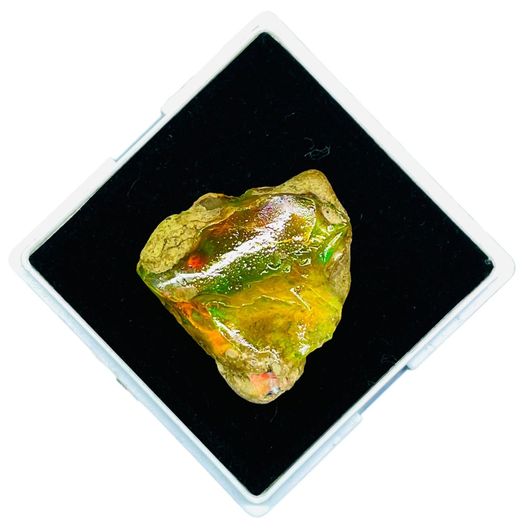 36.35 Cts Natural Ethiopian Opal Rough Flashy Huge Pendant Size Loose Gemstone