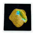 55.20 Cts Natural Ethiopian Opal Rough 32x29mm Huge Multi Fire Loose Gemstone