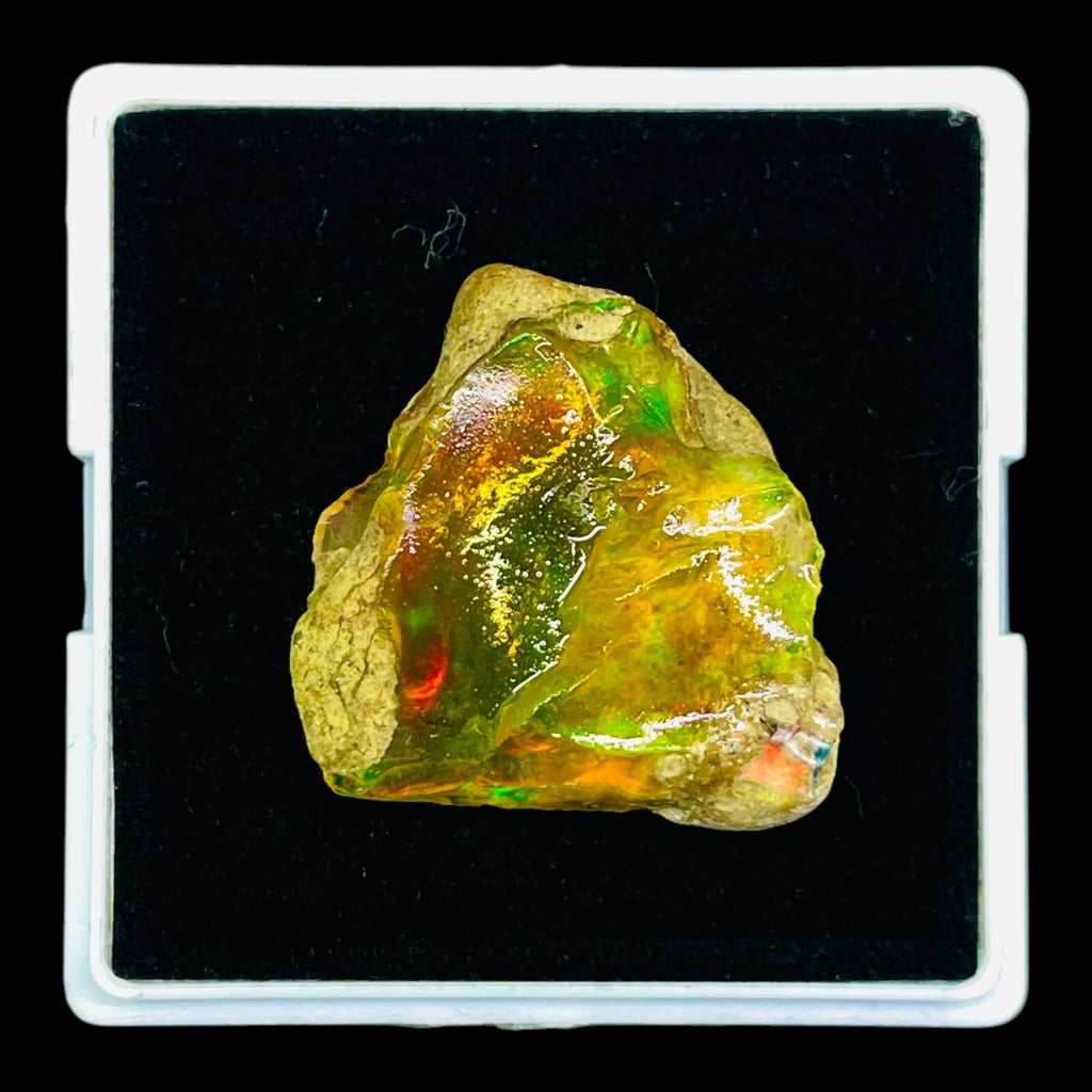 36.35 Cts Natural Ethiopian Opal Rough Flashy Huge Pendant Size Loose Gemstone