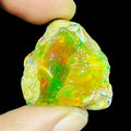 36.35 Cts Natural Ethiopian Opal Rough Flashy Huge Pendant Size Loose Gemstone