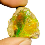 36.35 Cts Natural Ethiopian Opal Rough Flashy Huge Pendant Size Loose Gemstone