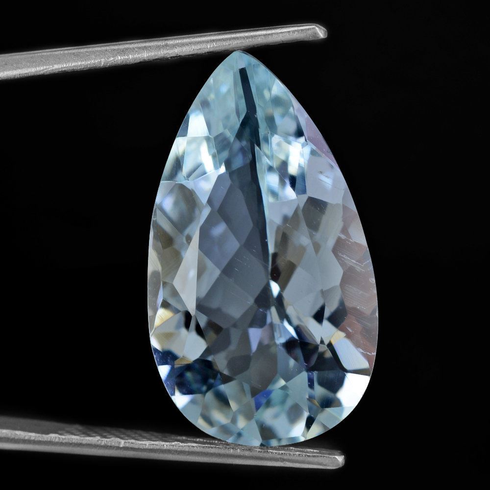 AQUAMARINE CUT PEAR (B) 24X14MM 12.90 Cts.