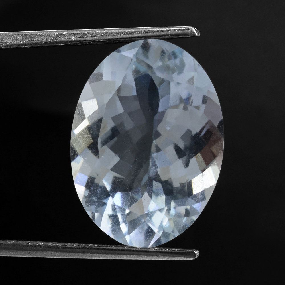 AQUAMARINE CUT OVAL (A) 18X13.50MM 10.80 Cts.