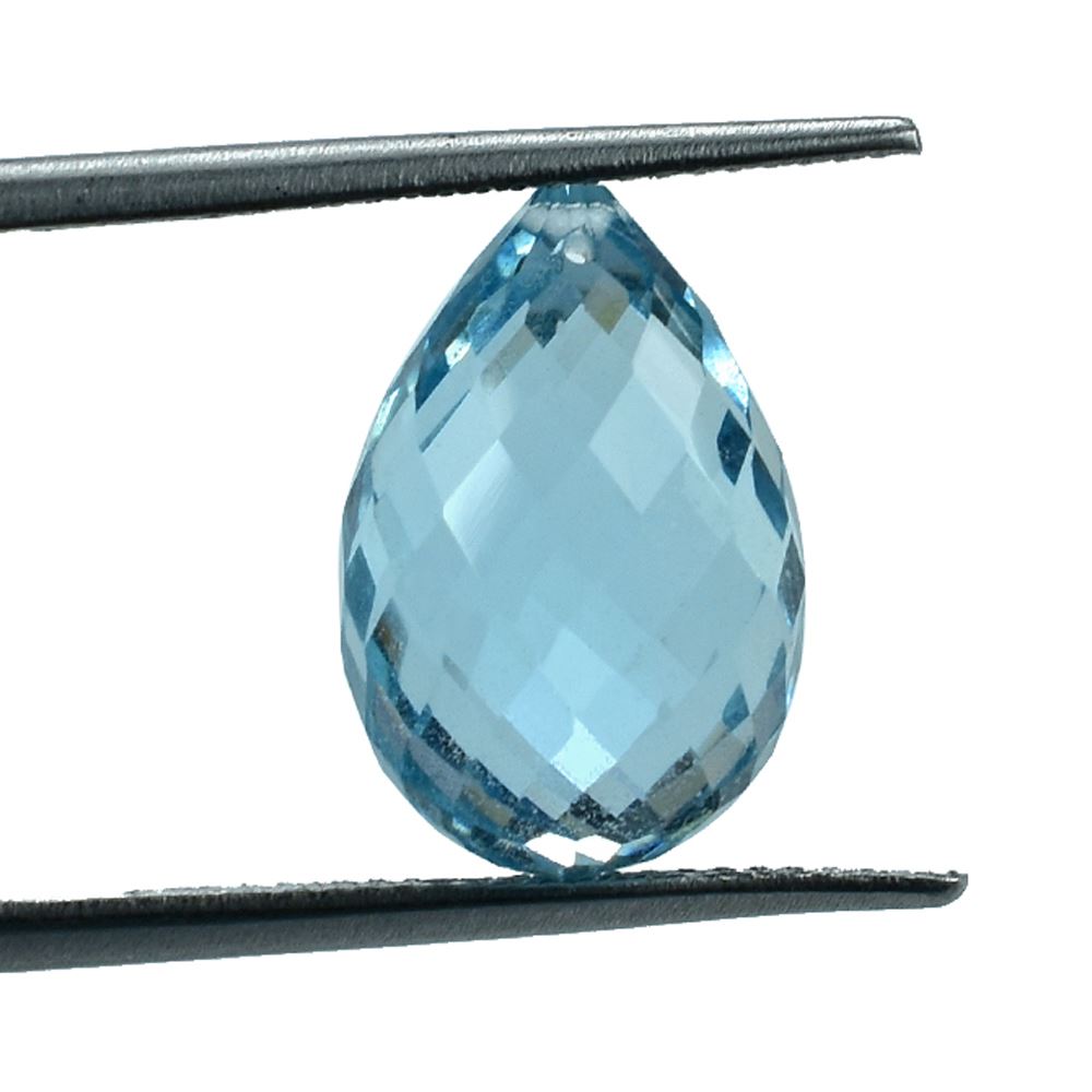 AQUAMARINE FACETED DROPS (A++)(SI) 15.00X10.00 MM 10.16 Cts.