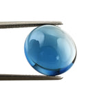 LONDON BLUE TOPAZ OVAL CAB 14X13MM 11.5Cts.