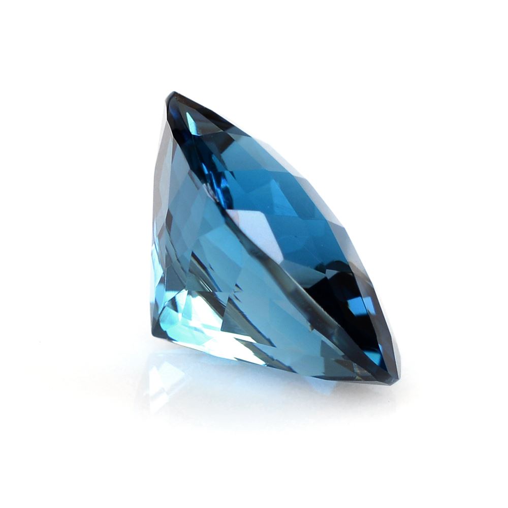 LONDON BLUE TOPAZ CHECKER CUT CUSHION 14MM 12.25Cts.