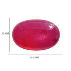 RUBY OVAL CAB 18.50X12MM 11.01 Cts.