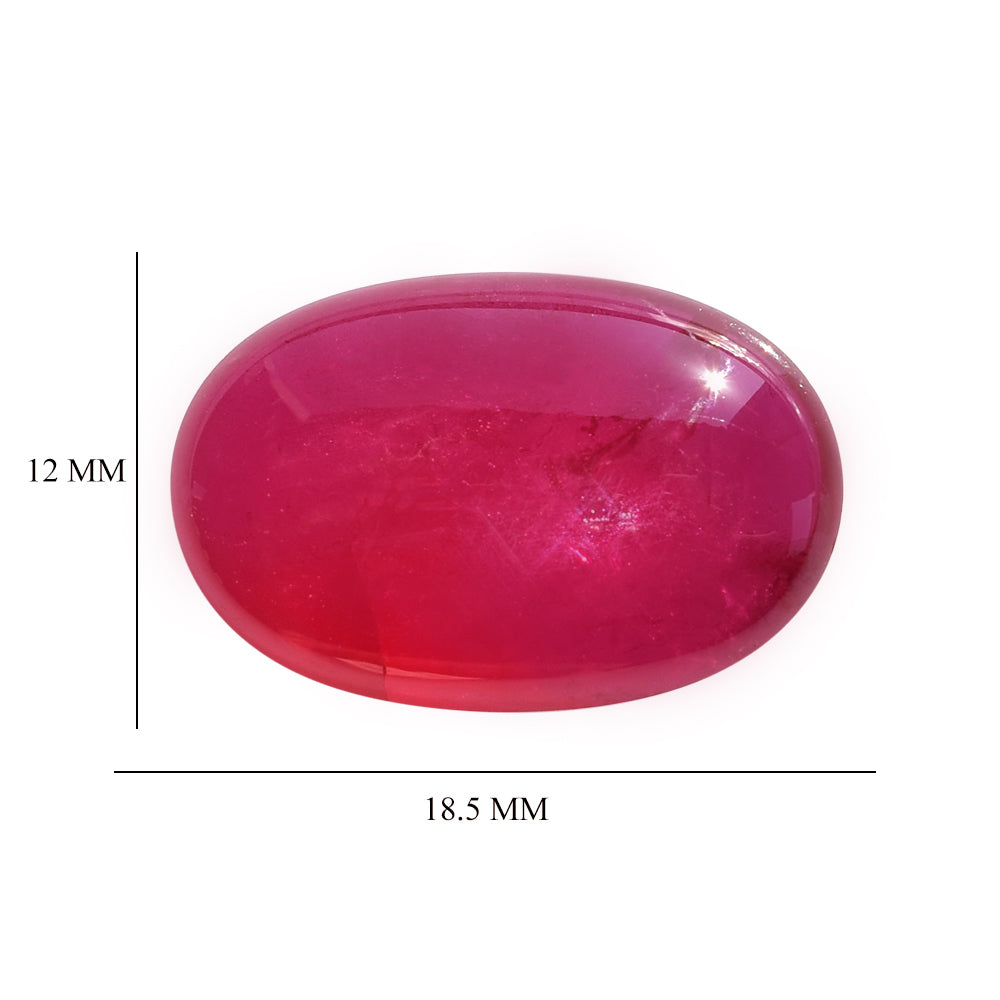 RUBY OVAL CAB 18.50X12MM 11.01 Cts.