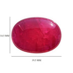 RUBY OVAL CAB 19.50X14.50MM 14.85 Cts.