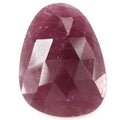 RUBY ROSE CUT IRREGULAR PEARISH CAB 20X15MM 12.73 Cts.