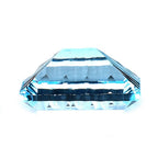 SWISS BLUE TOPAZ FANCY CUT OCTAGON (DES#41) CONCAVE SPENDOR CUT (BLUE/CLEAN) 16X12MM 13.60 Cts.