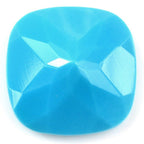 SLEEPING BEAUTY TURQUOISE CHECKER CUT CUSHION 17MM 14.10 Cts.