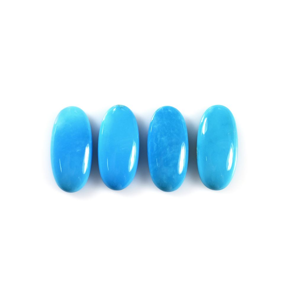 SLEEPING BEAUTY TURQUOISE PLAIN OVAL CAB (AAA) 27.00X13.00 MM 14.73 Cts.